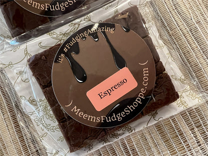 Handmade Espresso Dark Chocolate Fudge | Meem's Fudge Shoppe