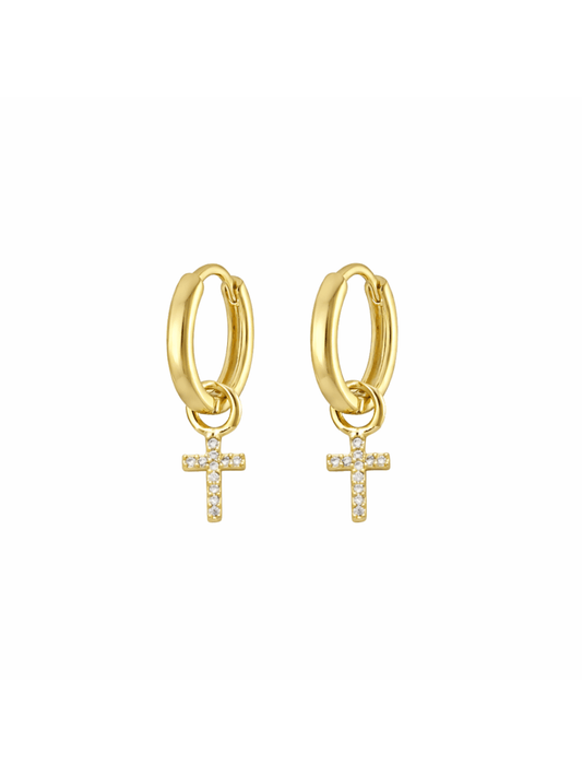 Faith Huggie Earring