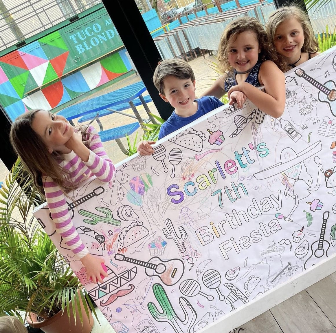 Fiesta Coloring Tablecloth