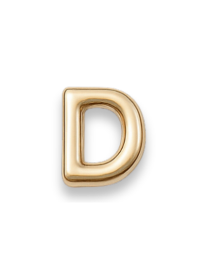 Gold Letter Slide Charms