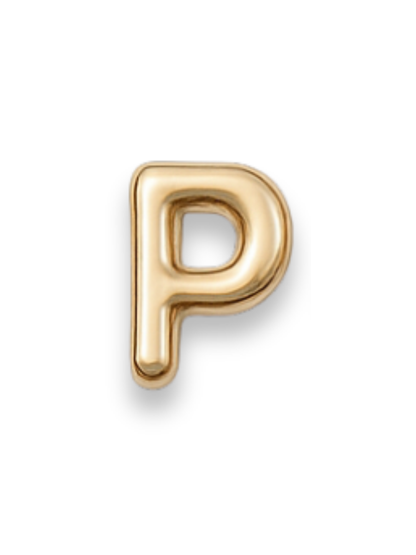 Gold Letter Slide Charms