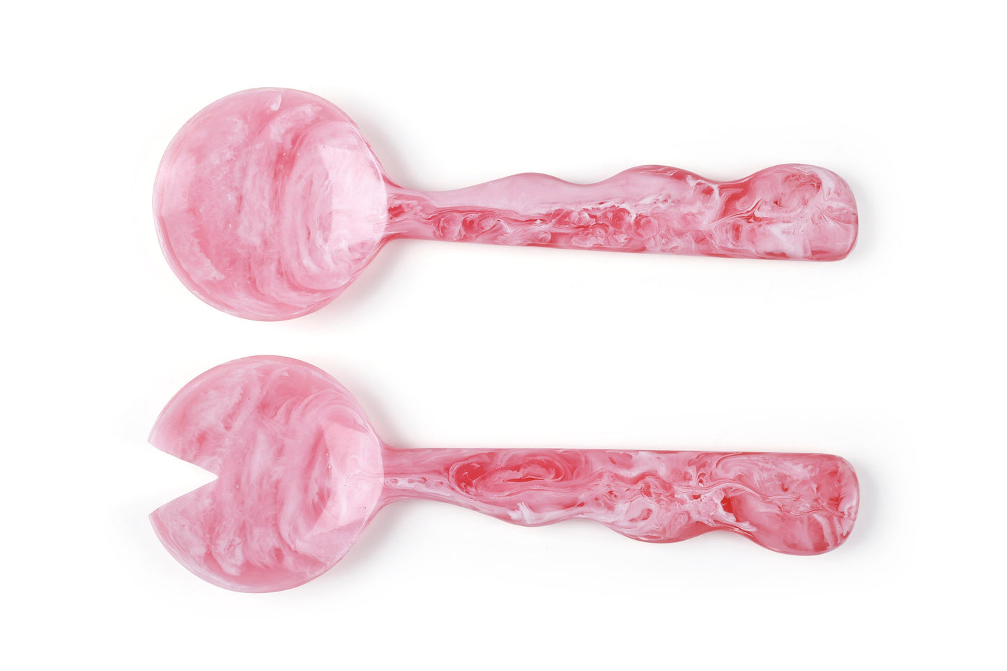 Pink Salad Server | Hand-Poured Resin | 12.40 x 3.93 in