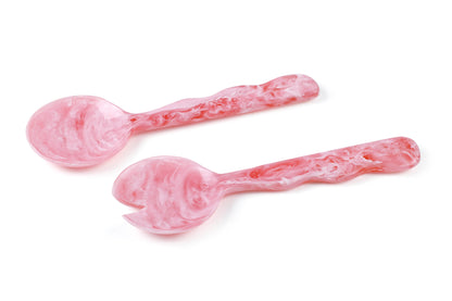 Pink Salad Server | Hand-Poured Resin | 12.40 x 3.93 in