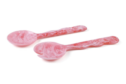 Pink Salad Server | Hand-Poured Resin | 12.40 x 3.93 in