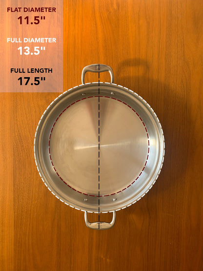 Titanium Series 8 Quart Rondeau with Lid