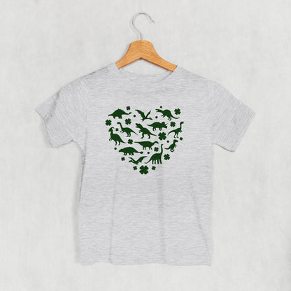 Clovers + Dinosaurs Heart (Kids)