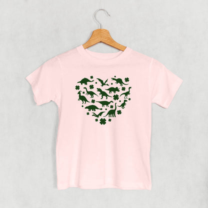 Clovers + Dinosaurs Heart (Kids)