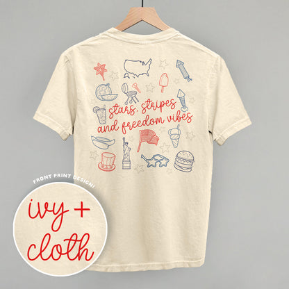 Stars, Stripes And Freedom Vibes (Back Print)