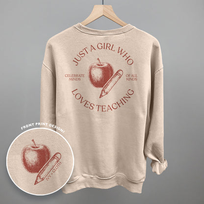 Just A Girl Who Loves Teaching (Back Print)