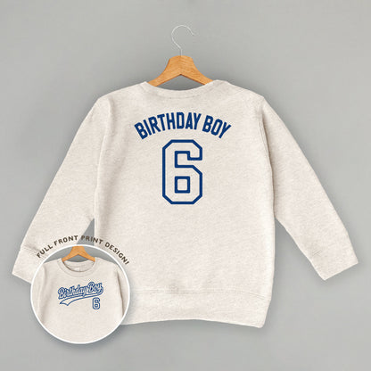 Birthday Boy Varsity #6 (Kids Back Print)