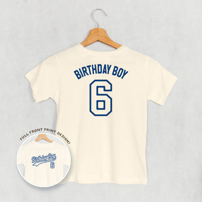 Birthday Boy Varsity #6 (Kids Back Print)