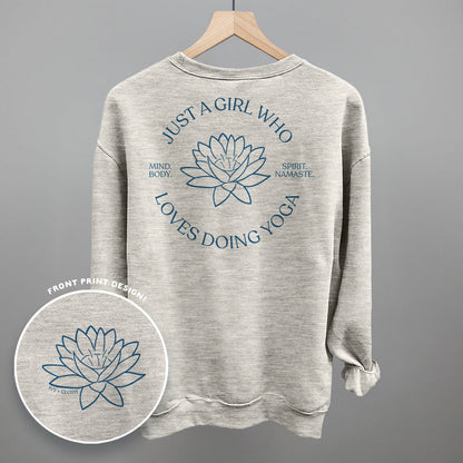 Just A Girl Who Loves Doing Yoga (Back Print)
