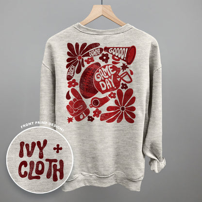 Floral Game Day Red (Back Print)