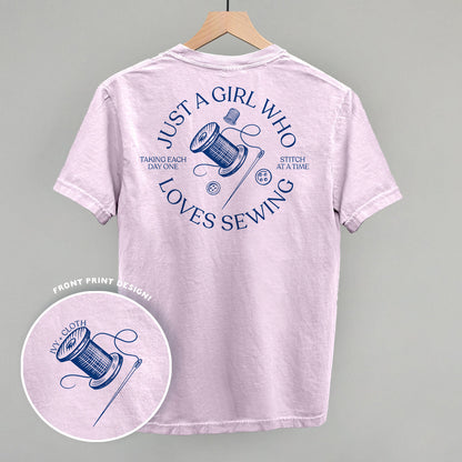 Just A Girl Who Loves Sewing (Back Print)