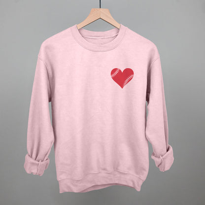 Baseball Heart (Left Chest)