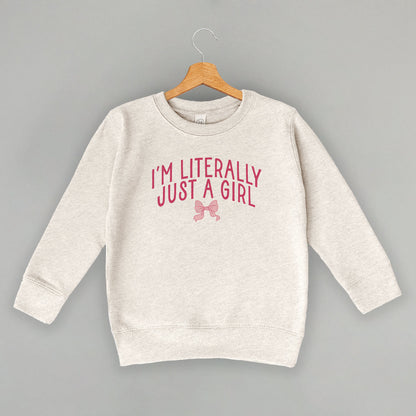 I'm Literally Just A Girl Bow (Kids)
