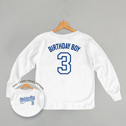 Birthday Boy Varsity #3 (Kids Back Print)