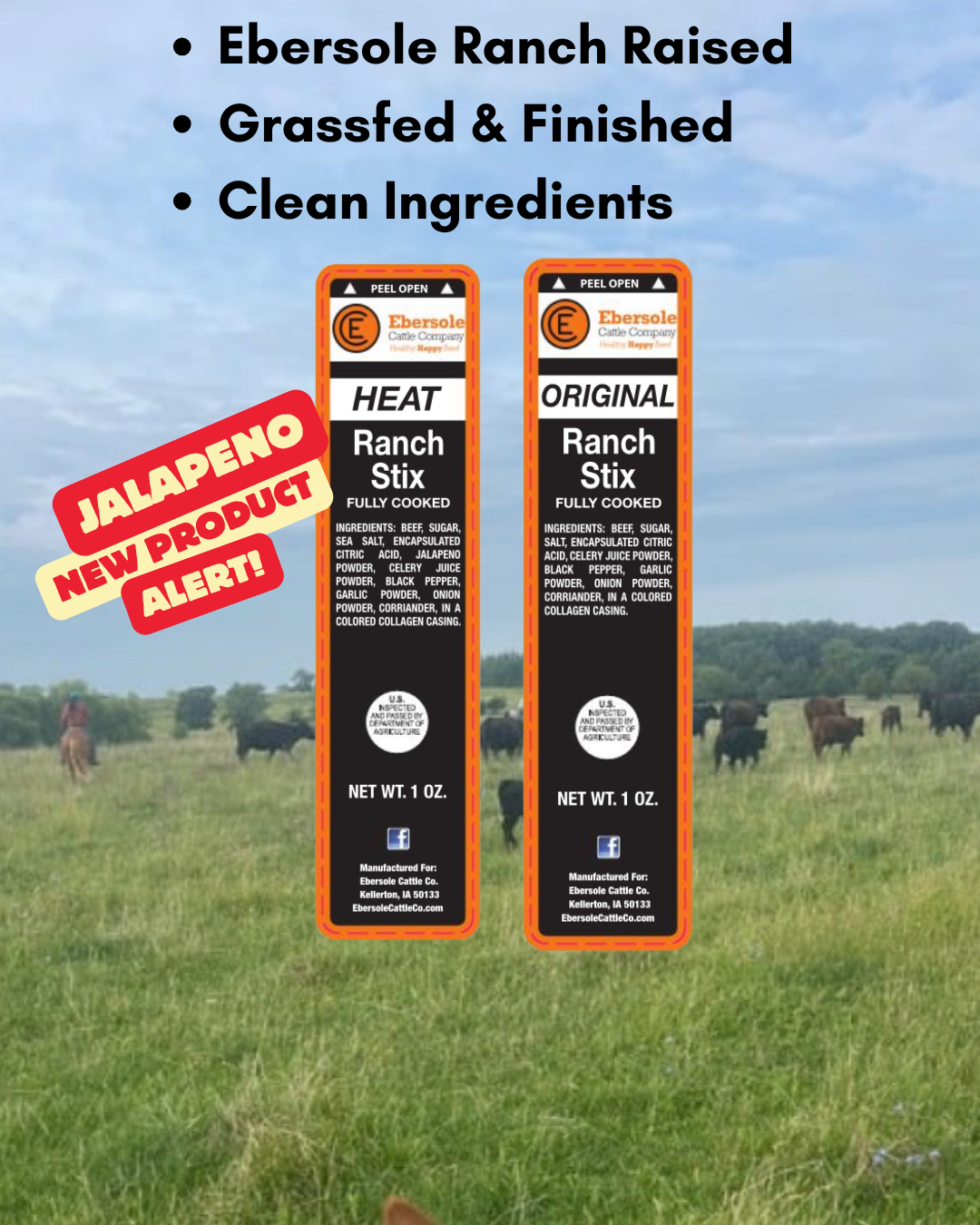 ECC Ranch Grassfed Beef Sticks