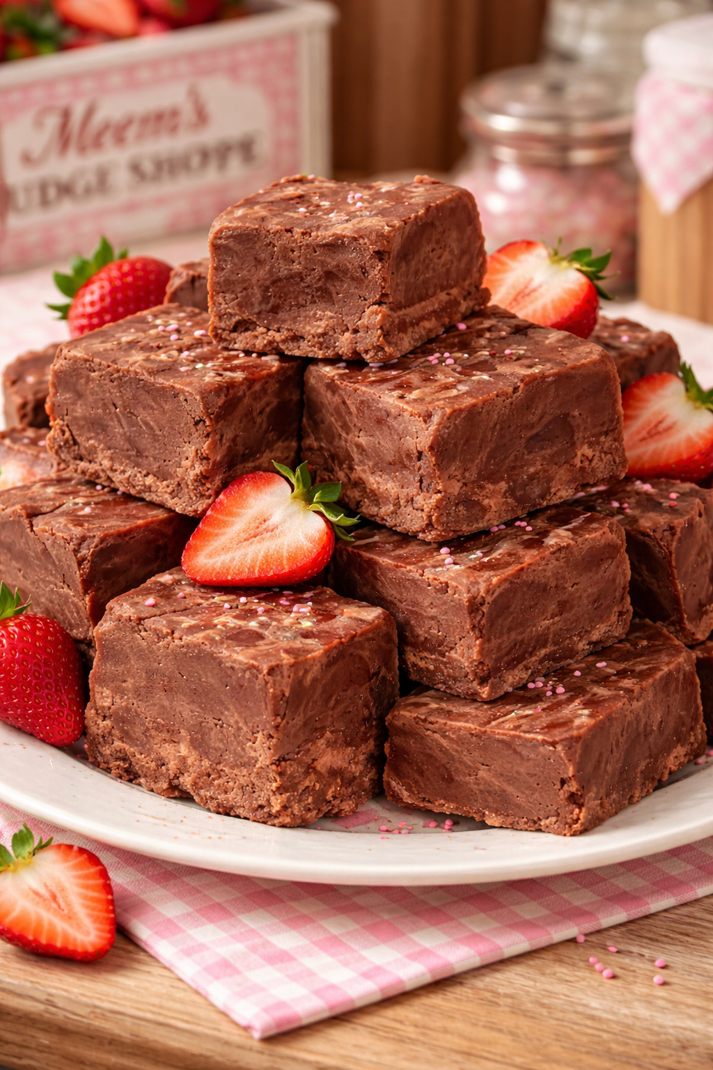 Handmade Chocolate Strawberry Fudge | Meem's Fudge Shoppe
