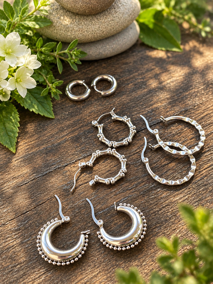 HUGGIE HOOP EARRINGS