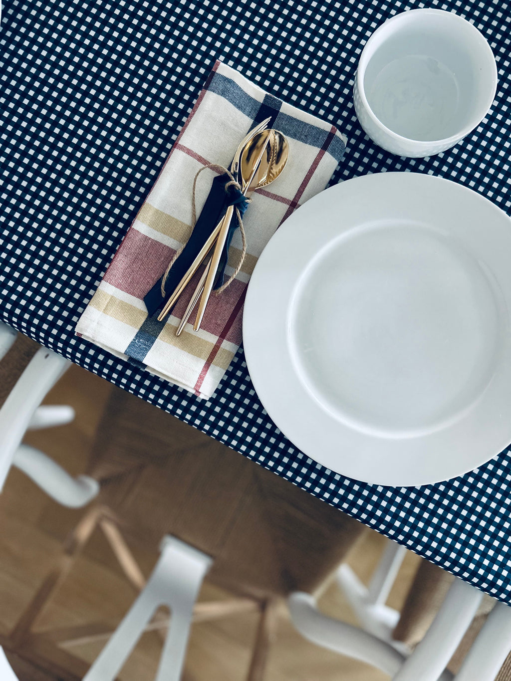 Everyday August Gingham - Navy