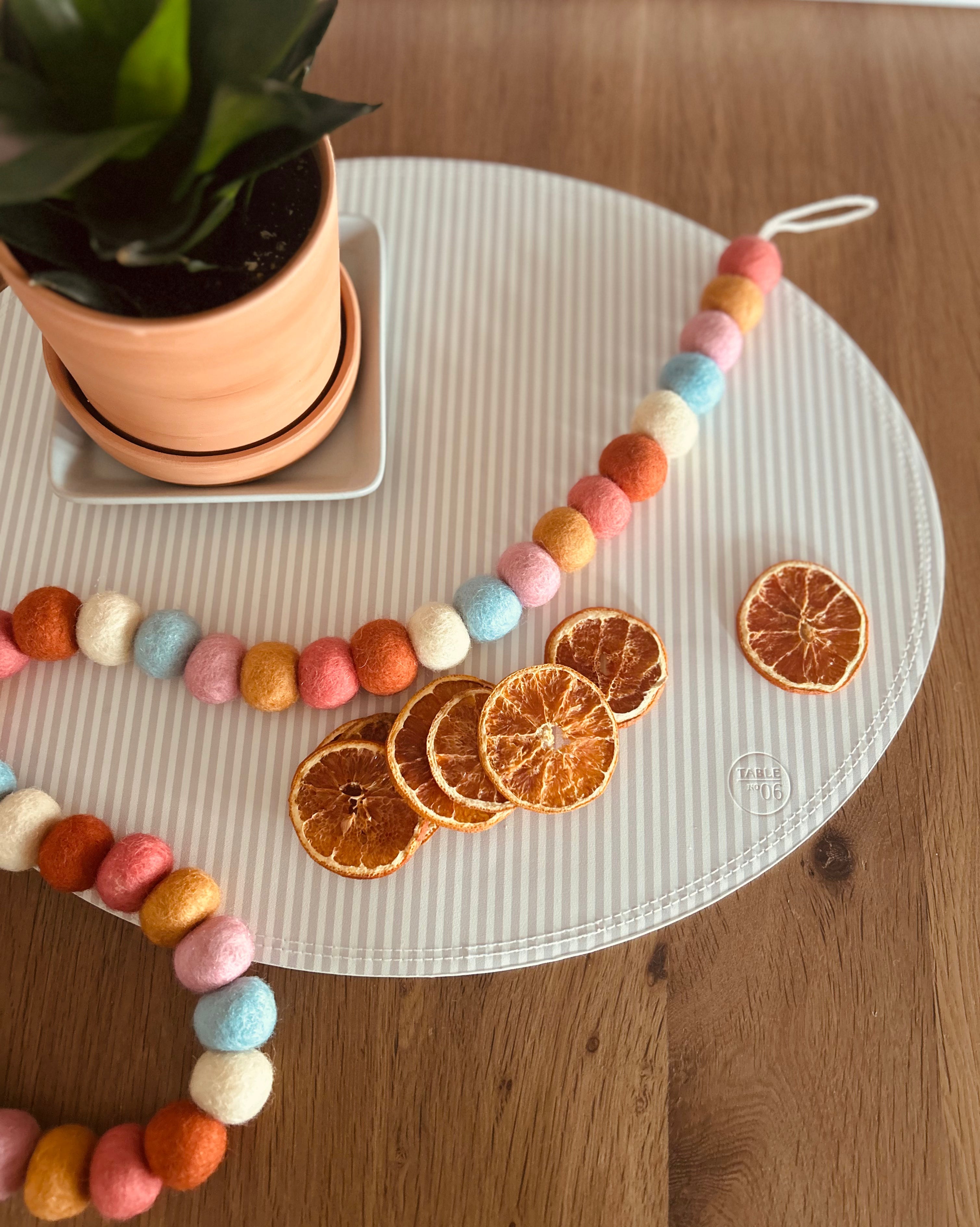 Placemat Set - Gray Stripe