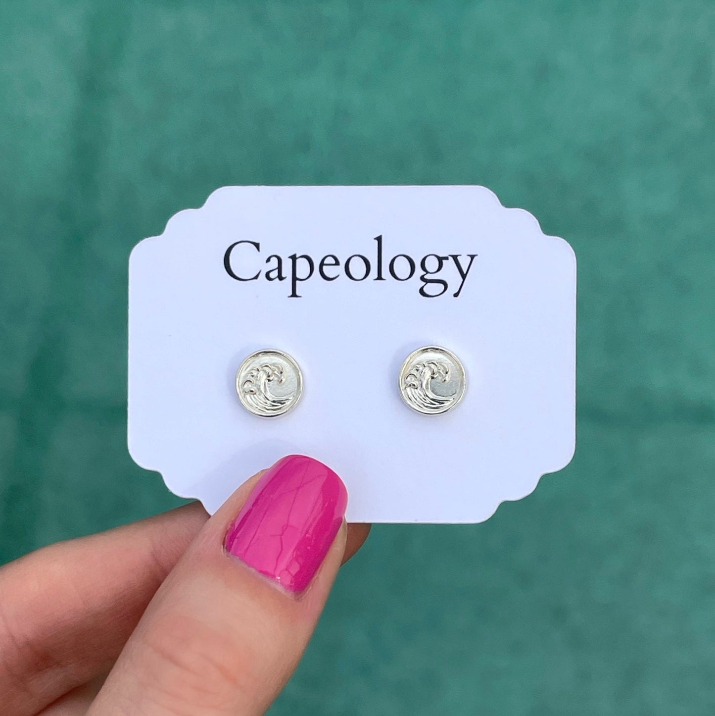 Wave Coin Earrings