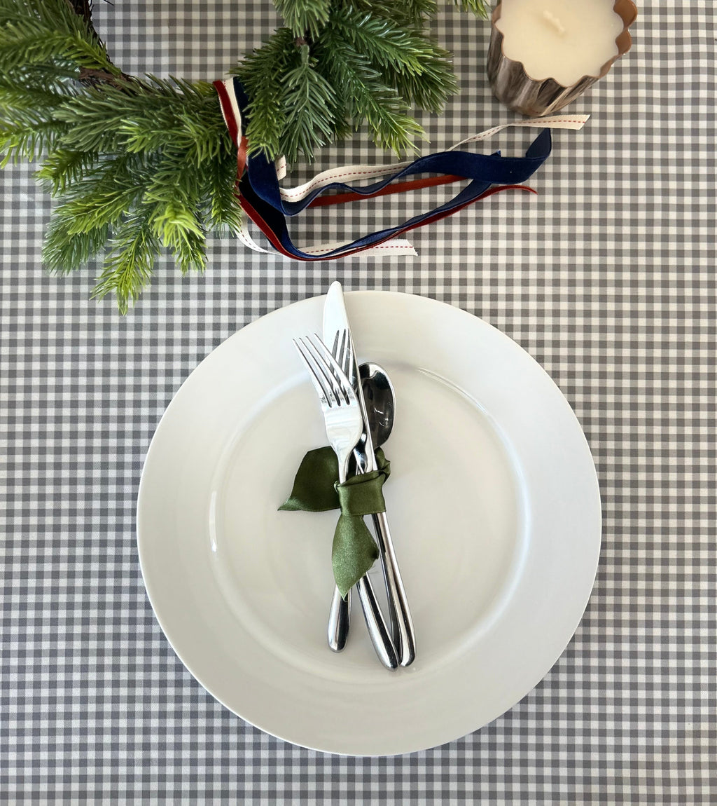 Picnic August Gingham - Gray