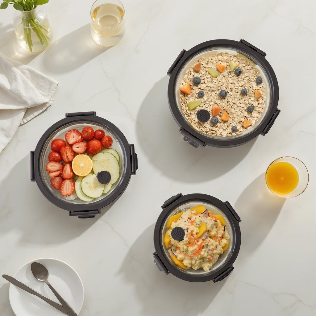 Round Glass Container Set