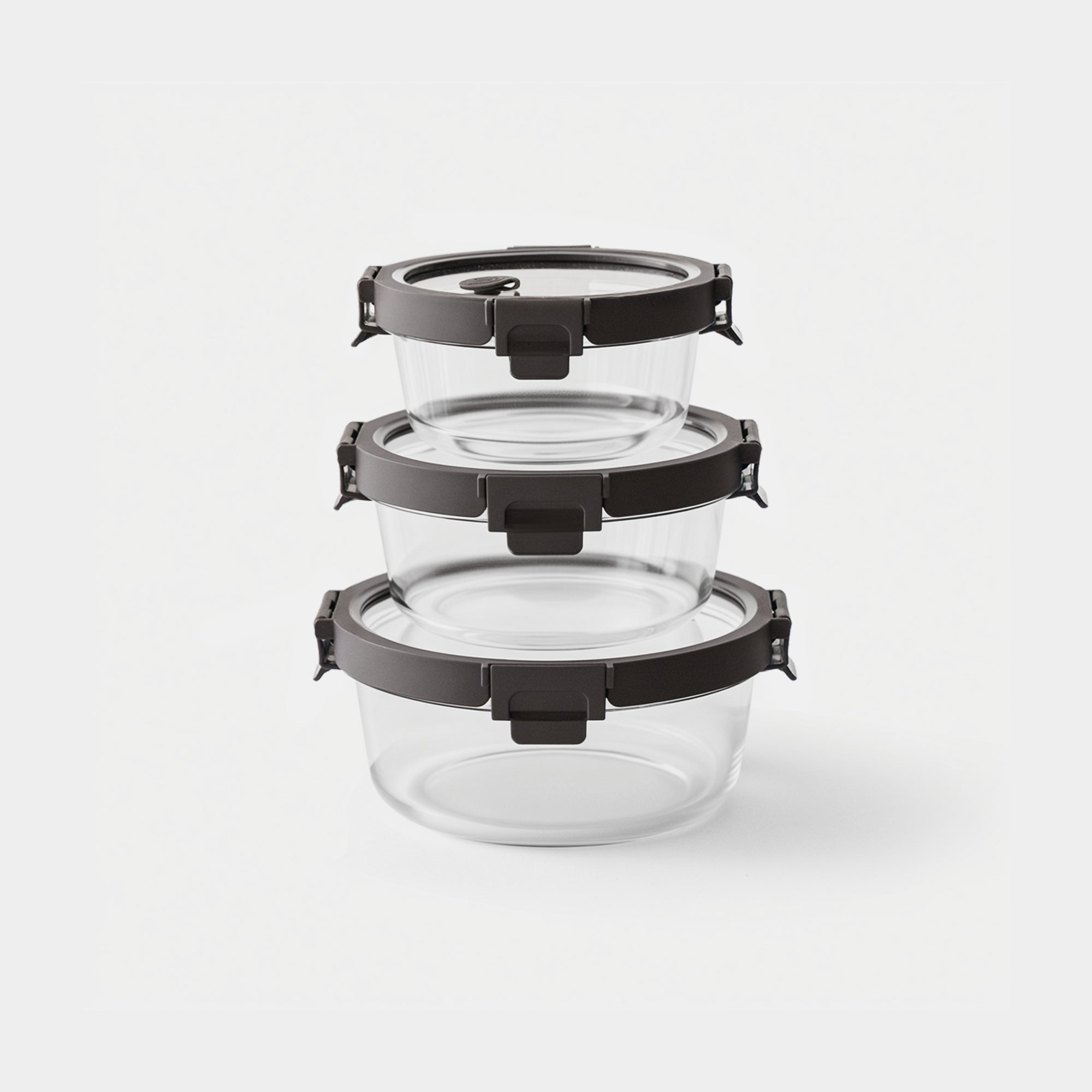 Round Glass Container Set