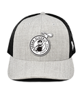 Snap Back Hat - LIGHT GREY/BLACK