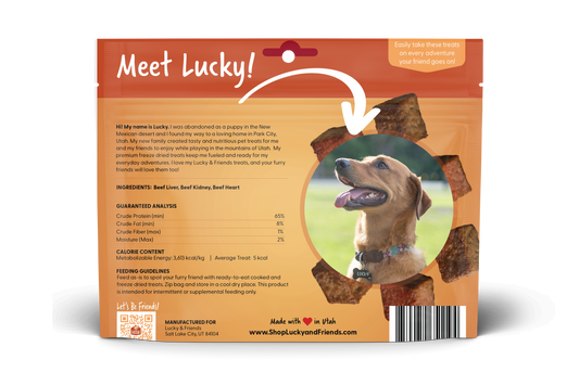 Three Beef Organ Medley Dog Treat
