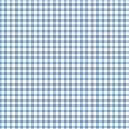 Picnic August Gingham - French Blue