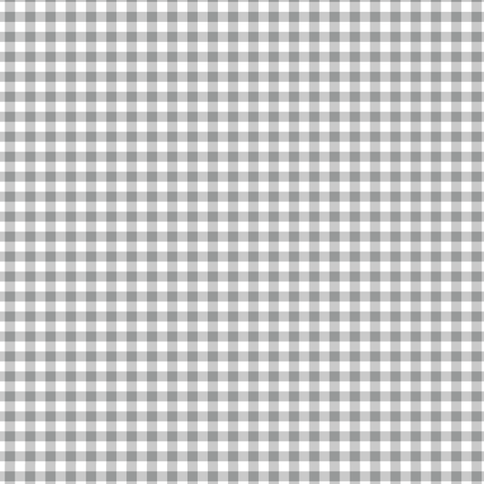 Picnic August Gingham - Gray