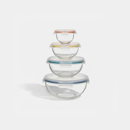 8-PC Mix & Store Serve Glass Bowl Set