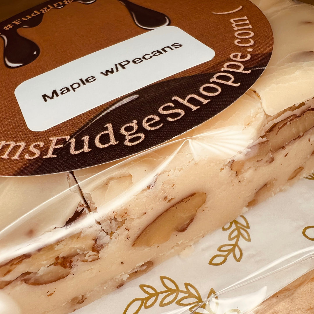Handmade Maple Pecan Fudge with Real Maple Syrup | Meem's Fudge Shoppe