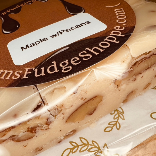 Handmade Maple Pecan Fudge with Real Maple Syrup | Meem's Fudge Shoppe