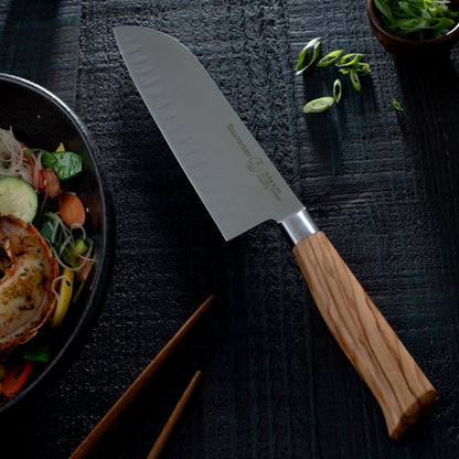 Oliva Elite Kullens Santoku Knife - 7"