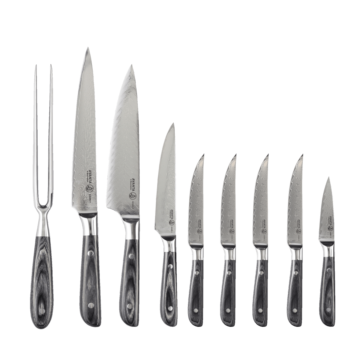 Avanta Damascus Block Set - 10 Piece
