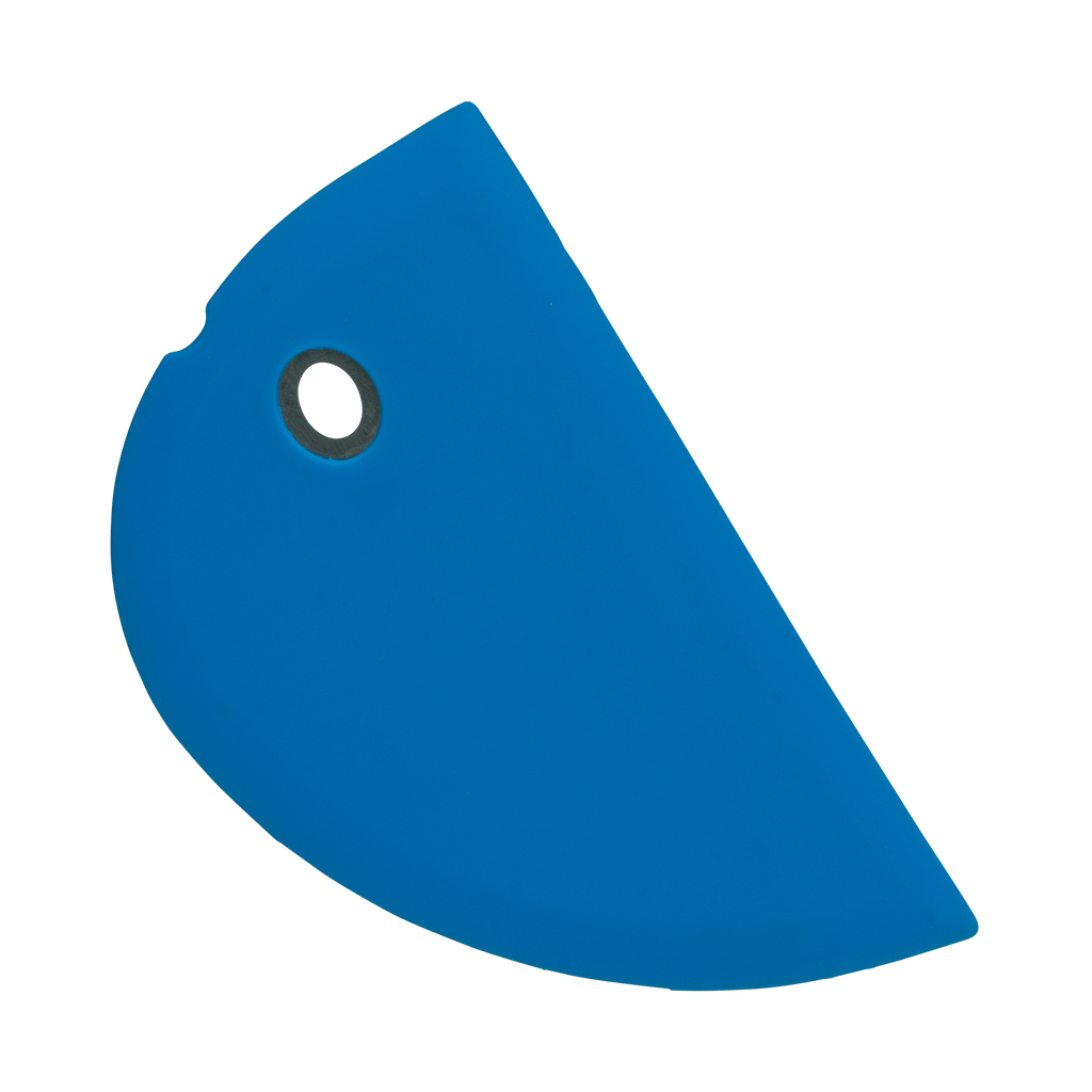 Blue Silicone Bowl Scraper