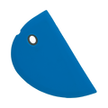 Blue Silicone Bowl Scraper