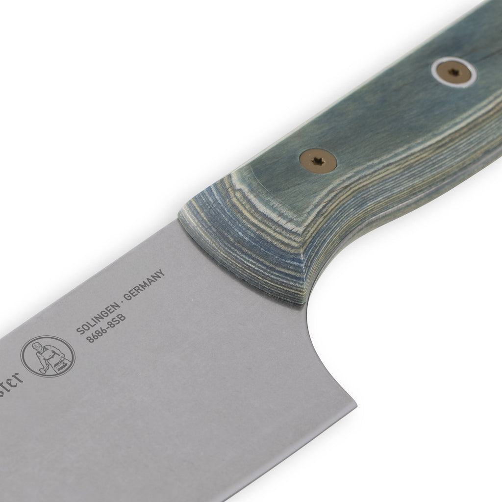Custom Blue Chef's Knife - 8"