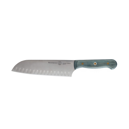 Custom Blue Kullens Santoku Knife - 7"