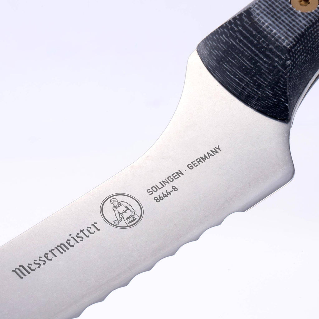 Custom Scalloped Offset Knife - 8"
