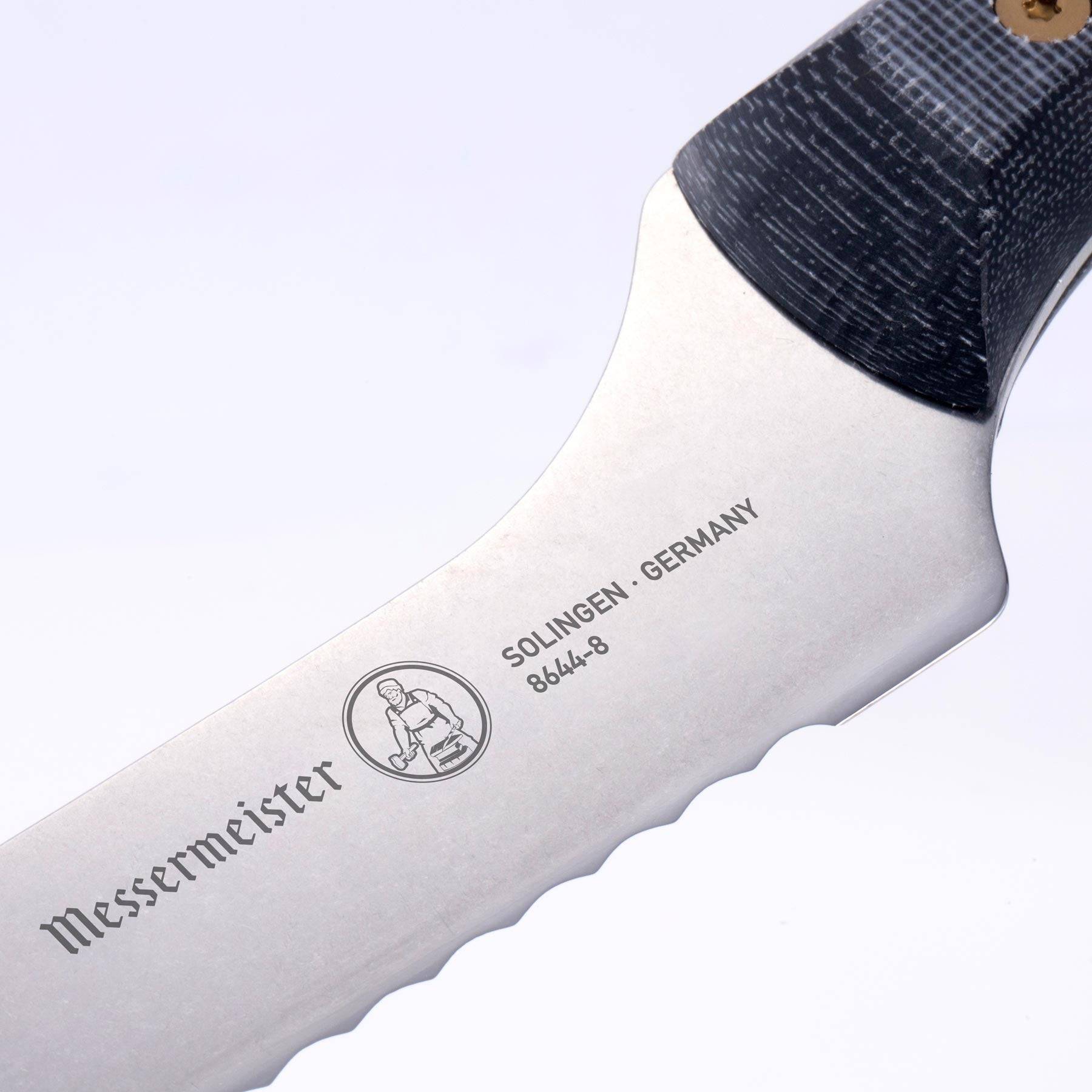 Custom Scalloped Offset Knife - 8"