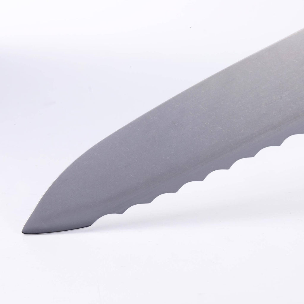 Custom Scalloped Offset Knife - 8"