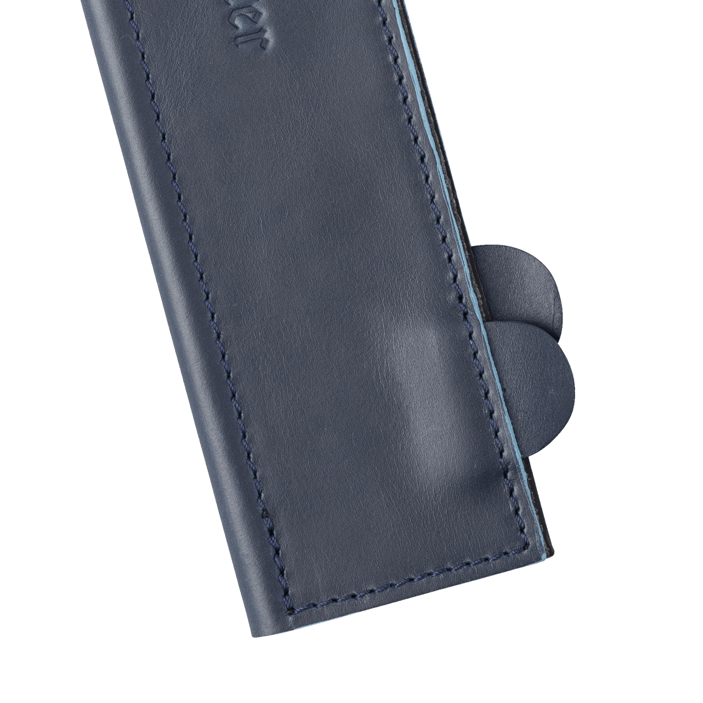 Midnight Navy Leather Magnetic Edge-Guard - 10.5"