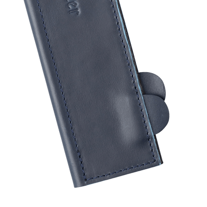 Midnight Navy Leather Magnetic Edge-Guard - 10.5"