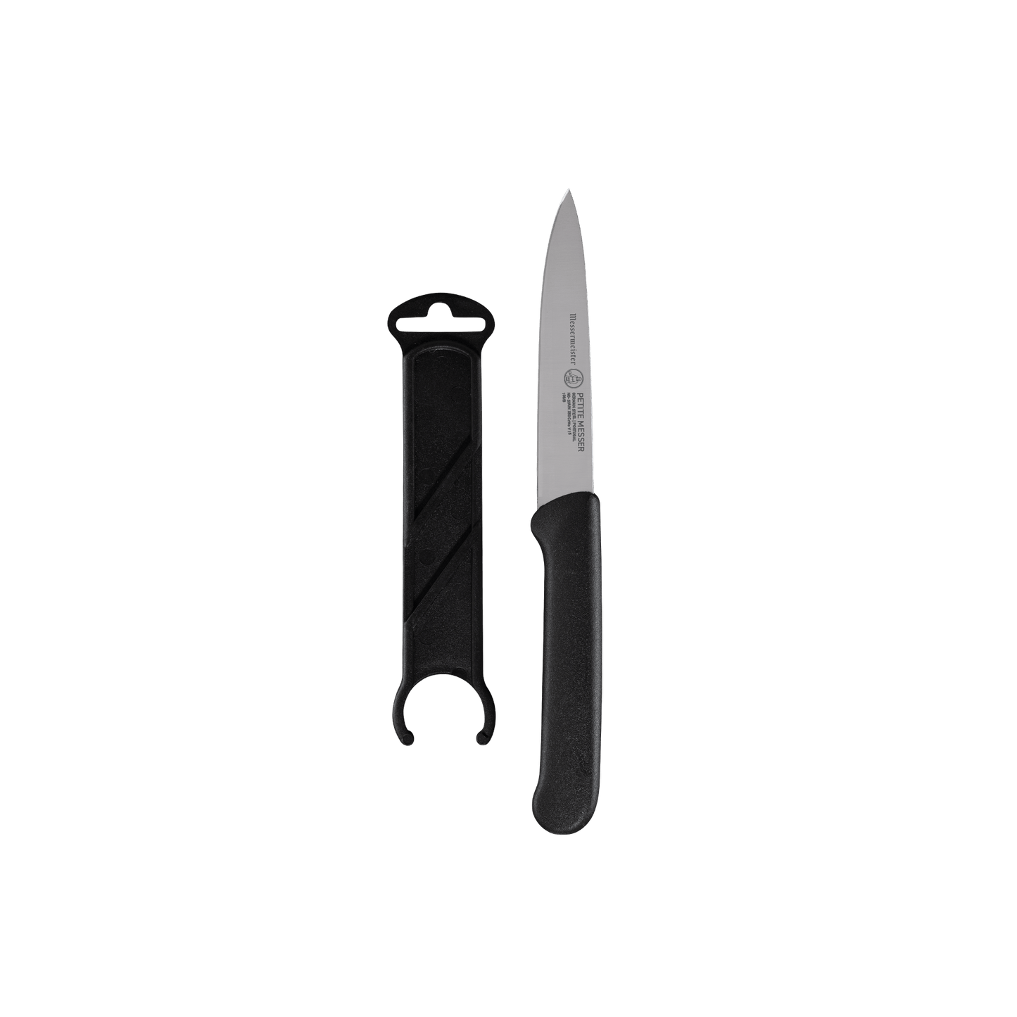 Black Spear Point Parer with Matching Sheath - 4"
