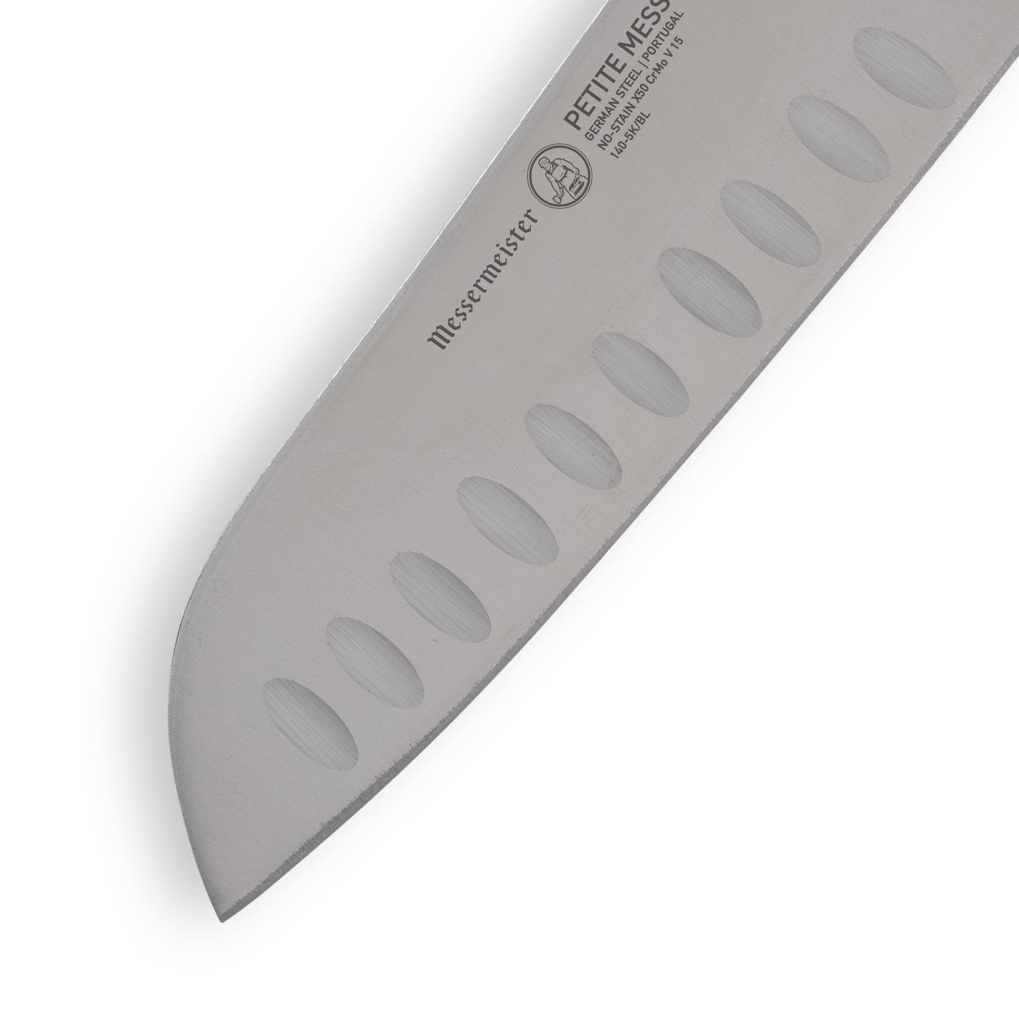 Petite Messer Blue Kullens Santoku Knife - 5"